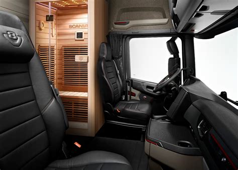 No sweat: Scania’s Sauna.